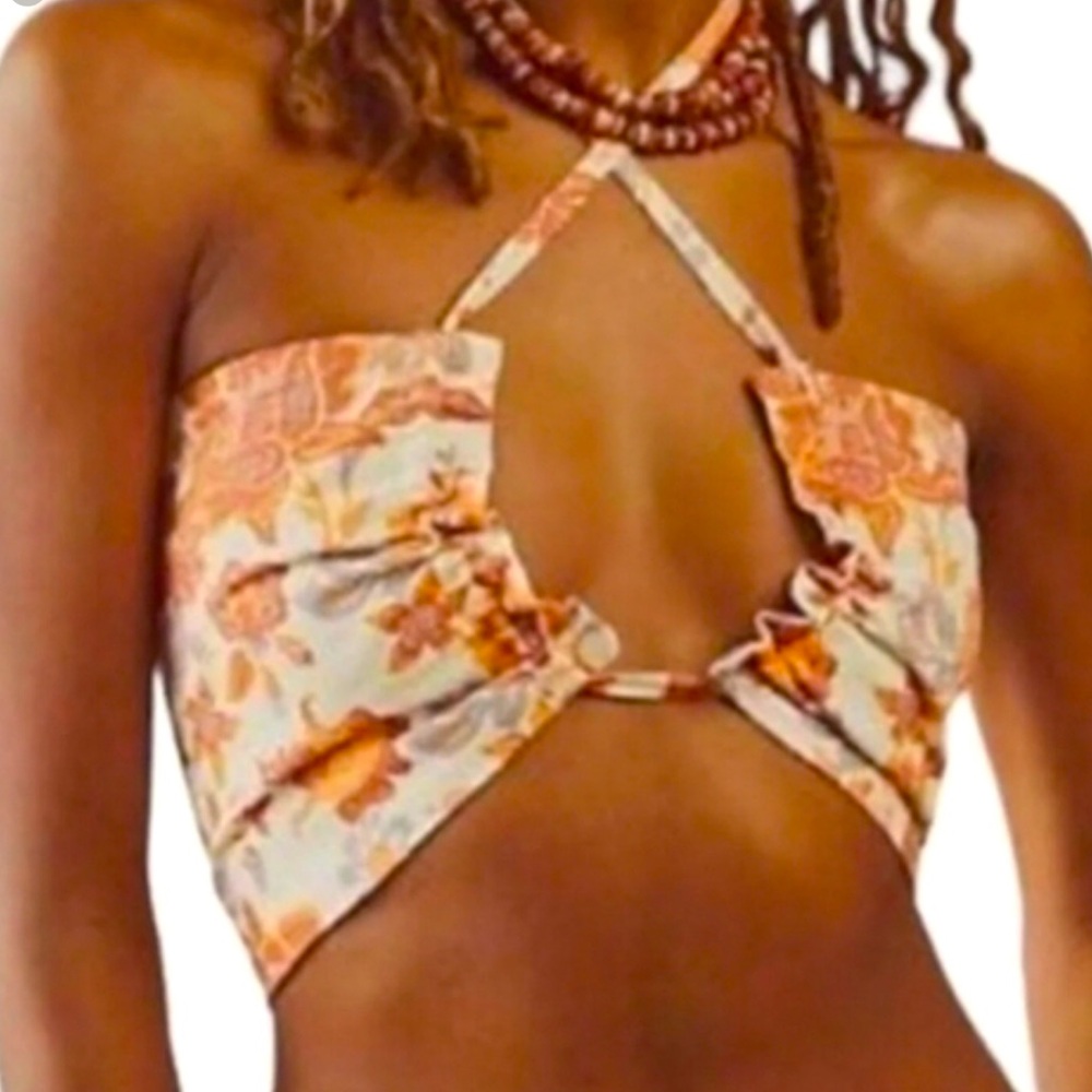 Free People Summer Of Love Convertible Bandeau Top Women Color Natural/Un Size S